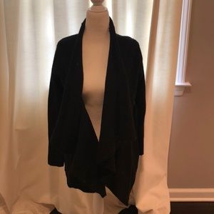 Alice+Olivia black open front cardigan